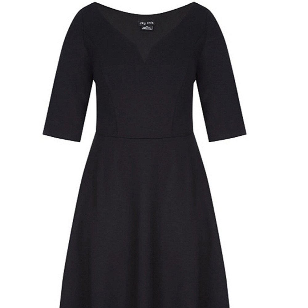 City Chic Elbow Sleeve Dress - Picture 4 of 9